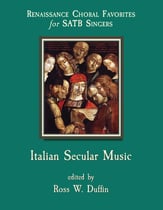 ITALIAN SECULAR MUSIC SATB choral sheet music cover